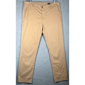 AG‎ Adriano Goldschmied Jeans Men Everett Slim Size 40x32 Straight Leg Tan Khaki
